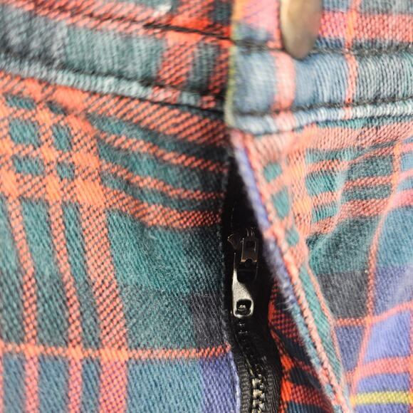 Urban Outfitters Plaid Green High Waist Tapered Pant Women's M 3726 - Picture 9 of 11